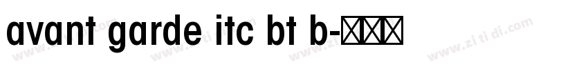 avant garde itc bt b字体转换